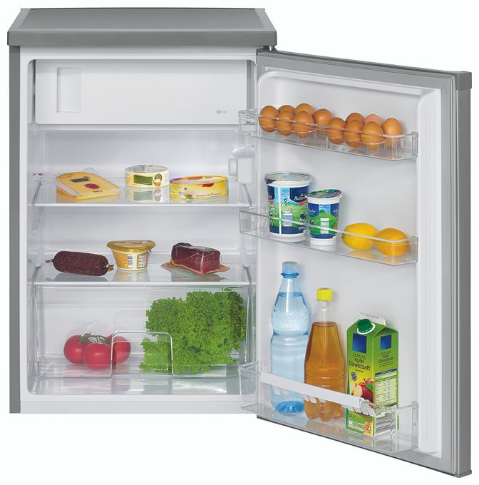 120 l / 107 l Tischkühlschrank EEK: E 137 kWh Jahr  KS2184 (Edelstahl) 