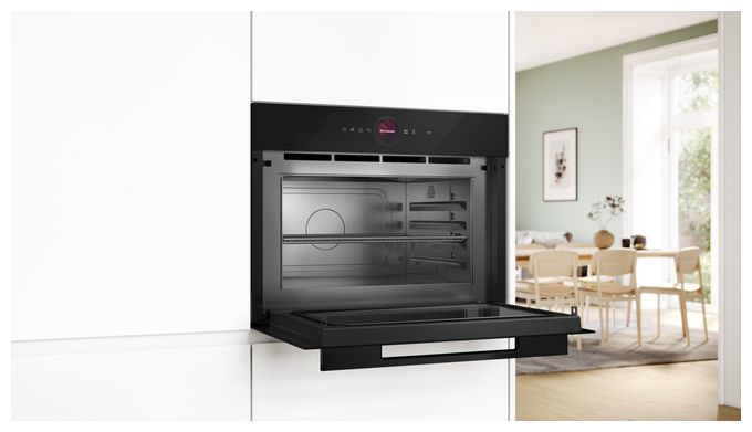 Einbau-Mikrowelle 1000 W Größe: groß 5 Stufen Grill (Schwarz) Serie 8 CEG932XB1 