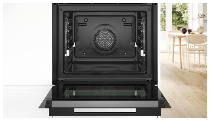 Einbaubackofen groß AutoClean (Schwarz) Serie 8 HBG978NB1 