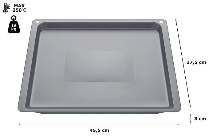 HEZ531010 Backblech emailliert 30 x 455 x 375 mm 