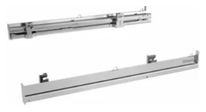 HEZ638D00 Clip-Vollauszug Edelstahl 