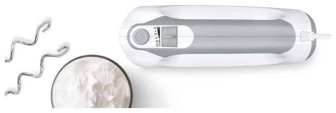 Handmixer 450 W 5 Stufen  MFQ36400 ErgoMixx (Grau, Weiß) 