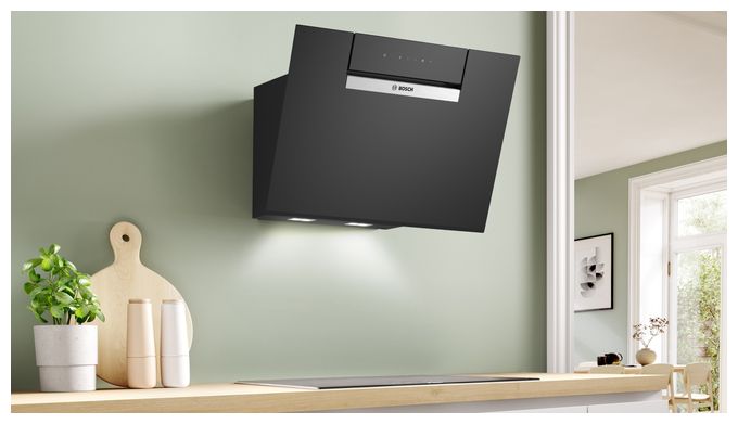 Umluft Dunstabzugshaube/Esse Wand 60 cm (Schwarz) Serie 4 DWK67FN60 
