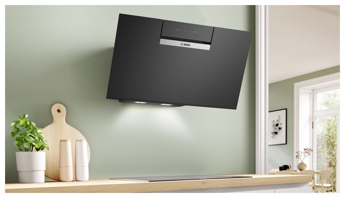 Abluft/Umluft Dunstabzugshaube/Esse Wand 80 cm (Schwarz) Serie 4 DWK87FN60 
