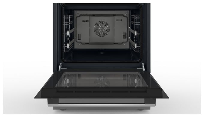 Freistehender Herd Elektro normal Variabler Doppelgrill 7 Beheizungsarten mit Glaskeramik Kochfeld Serie 4 HKR39C250 