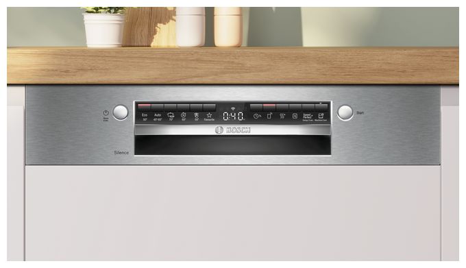 60 cm Geschirrspüler teilintegriert (ohne Front) Leise 13 Maßgedecke aquaStop Funktion Wärmetauscher Serie 4 SMI4HTS14E 