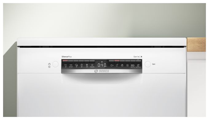 60 cm Geschirrspüler freistehend Leise 14 Maßgedecke aquaStop Funktion Heat exchanger/Drying assistant Serie 4 SMS4EVW08E 