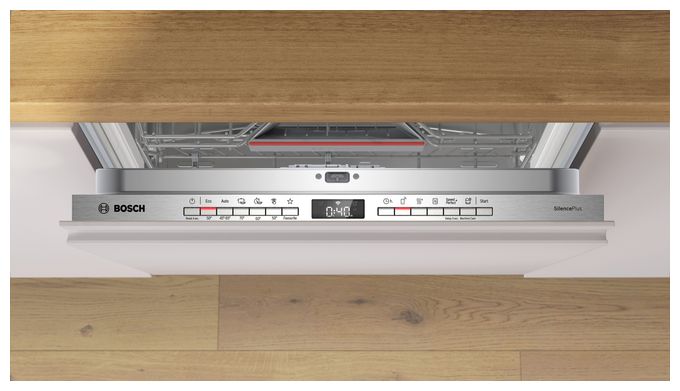 60 cm Geschirrspüler vollintegriert (ohne Front) Sehr leise 14 Maßgedecke aquaStop Funktion Heat exchanger/Drying assistant Serie 4 SMV4ECX28E 