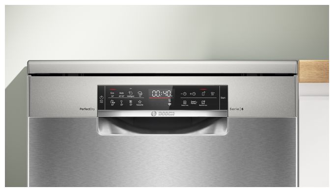60 cm Geschirrspüler freistehend Sehr leise 14 Maßgedecke aquaStop Funktion Wärmetauscher Serie 6 SMS6ZCI16E 