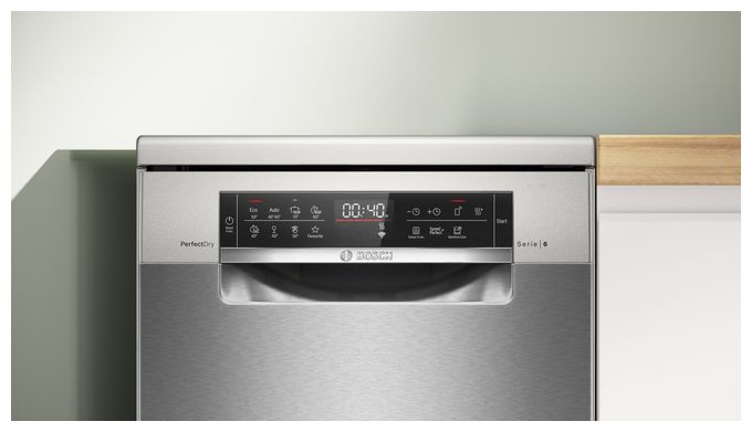 45 cm Geschirrspüler freistehend Leise 10 Maßgedecke aquaStop Funktion Serie 6 SPS6YMI14E 