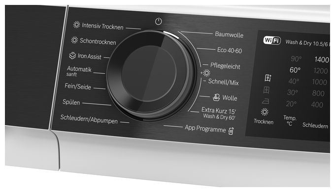 10,5 kg 6 kg Waschtrockner 1400 U/min Serie 6 WNG24443 
