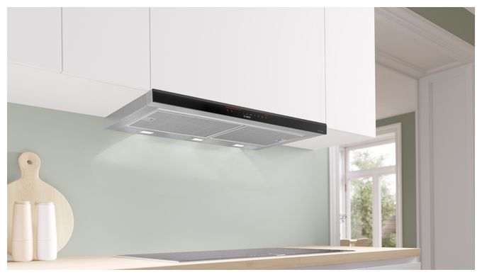 Abluft/Umluft Dunstabzugshaube/Esse Einbau 90 cm (Edelstahl) Serie 8 DFS098K54 