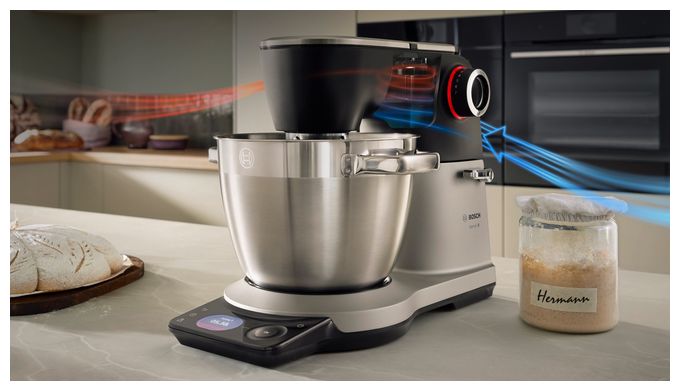 Küchenmaschine 6 l mit Waage  Serie 8 MUMS8ZS22 (Schwarz, Silber) 