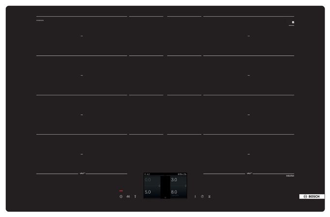 Induktions Kochfeld/Herdplatte 4 Zone(n) Serie 8 PXY801KW1E autarkes 80cm 