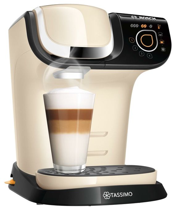Kaffeekapsel Maschine  TAS6507 Tassimo My Way 2 (Beige, Schwarz) 
