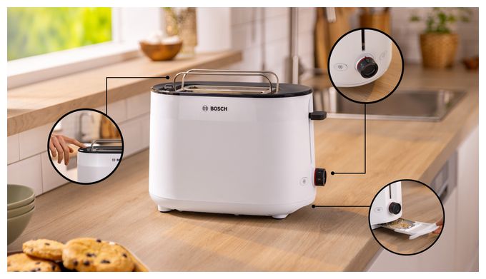 Toaster 950 W 2 Scheibe(n) 6 Stufen  TAT2M121 MyMoment (Weiß) 