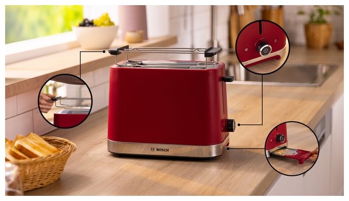 Toaster 950 W 2 Scheibe(n)  TAT4M224 MyMoment (Rot) 