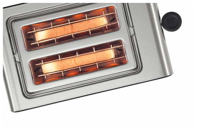 Toaster 1050 W 2 Scheibe(n)  TAT7203 CompactClass (Schwarz, Edelstahl) 
