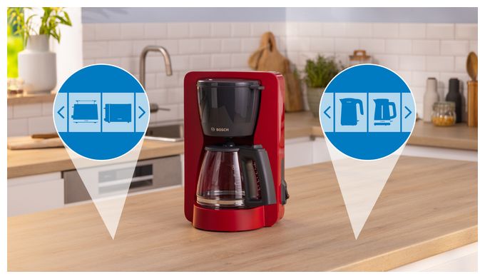 15 Tassen Filterkaffeemaschine 1,2 l  TKA2M114 MyMoment (Rot) 