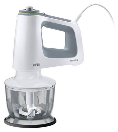 Handmixer 750 W 9 Stufen  HM5137WH MultiMix 5 (Grau, Weiß) 