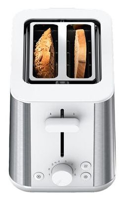 Toaster 900 W 2 Scheibe(n) 8 Stufen  HT1510 PurShine (Edelstahl, Weiß) 