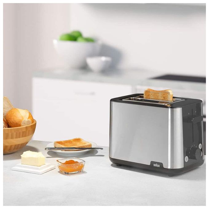 Toaster 900 W 2 Scheibe(n) 8 Stufen  HT1510 PurShine (Schwarz, Edelstahl) 