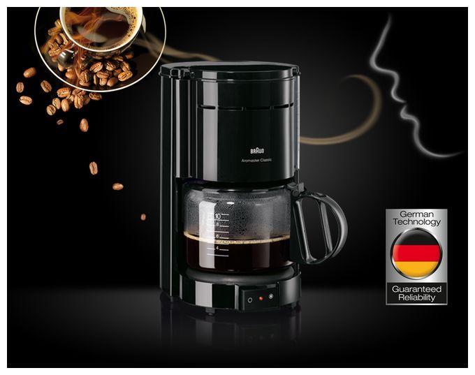 10 Tassen Filterkaffeemaschine  KF47/1 (Schwarz) 