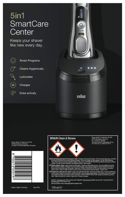 Nass&Trocken Rasierer Lithium-Ion (Li-Ion) 60 min Series 9 - 9486cc wet&dry 