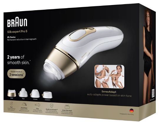 Lichtimpulstechnologie (IPL) Epilierer/Damenrasierer Silk-expert Pro 5 PL5431 