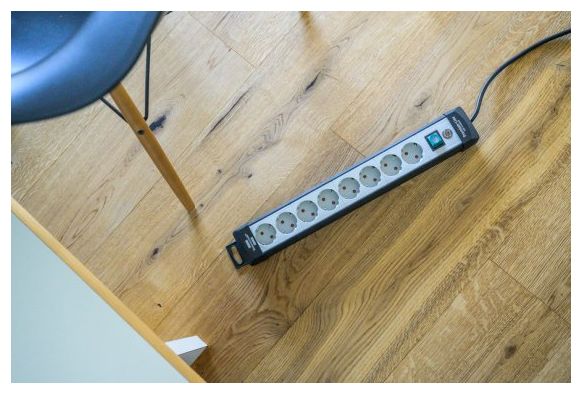 Brennenstuhl 1951580101 Regleta, 230 V, Negro y Gris Claro, 49 cm 