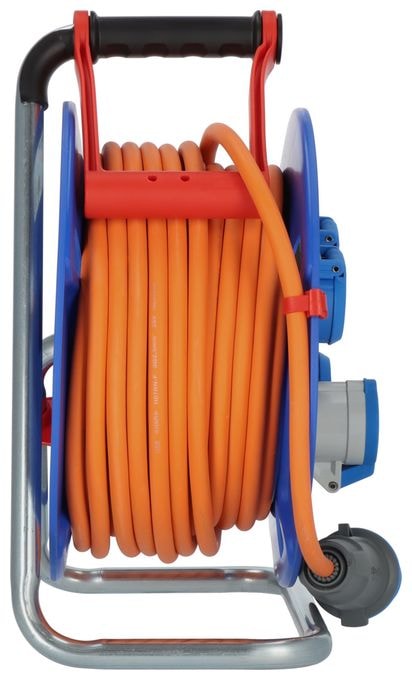 Garant Camping-Kabeltrommel 25m 1x CEE, 3xSchuko Steckdosen mit Sicherheitsabschaltung 
