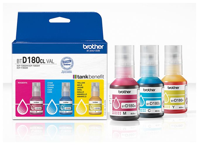 originale Druckerpatronen Cyan, Magenta, Gelb BTD180CLVAL 