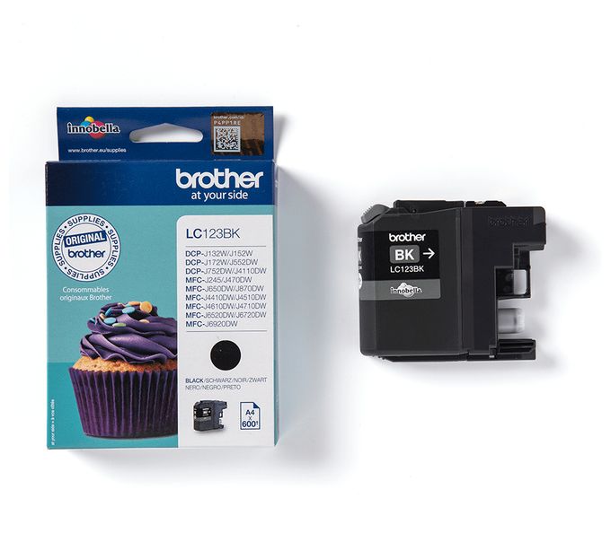originale Druckerpatronen Schwarz 600 Seiten LC-123BK 