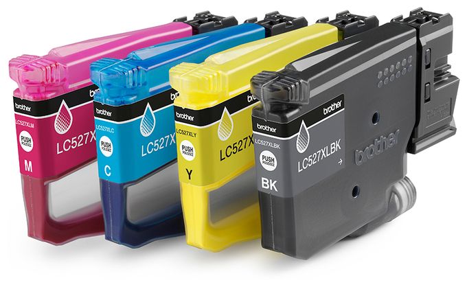 originale Druckerpatronen Schwarz, Cyan, Magenta, Gelb 3000 Seiten LC-527XLVAL 