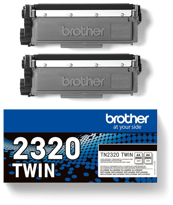 originale Druckerpatronen Schwarz TN-2320TWIN 