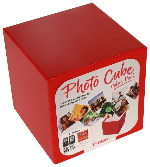 originale Druckerpatronen Schwarz, Cyan, Magenta, Gelb PG-540/CL-541 Photo Cube Value Pack 