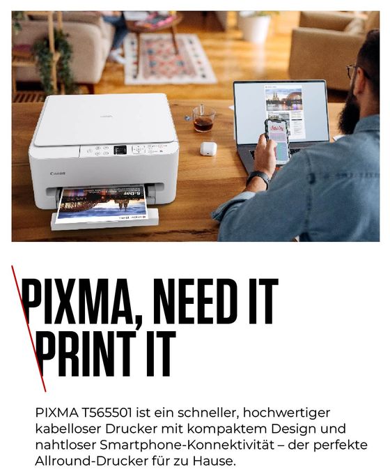All in One A4 Tintenstrahl Drucker 1200 x 1200 DPI Pixma TS6550i 