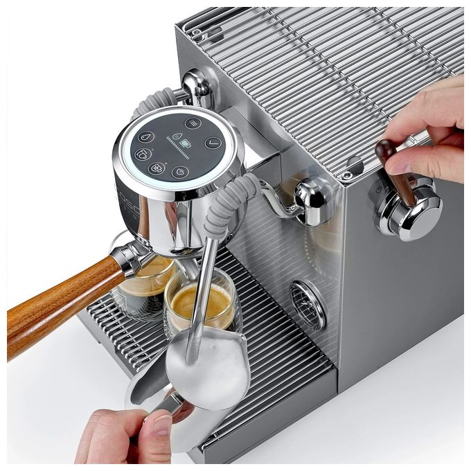 Siebträger Kaffeemaschine 19 bar 3000 W  1825 Espresso Gourmet Advanced (Silber) 