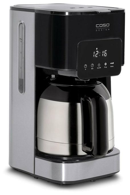 10 Tassen Thermo Filterkaffeemaschine 1,2 l  1847 Coffee Taste & Style (Schwarz, Edelstahl) 