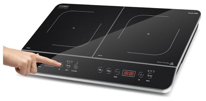 60 cm Induktions Kochfeld/Herdplatte 2 Zone(n) Design Touch 3500 autarkes 