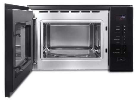 Einbau-Mikrowelle 900 W Größe: mittel 5 Stufen Grill (Schwarz, Edelstahl) Selection E25 MGS 