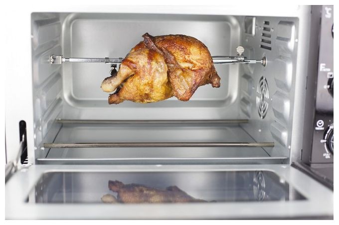 1650 W TO20 Kompaktbackofen mit Timer und stufenlose Temperatureinstellung 