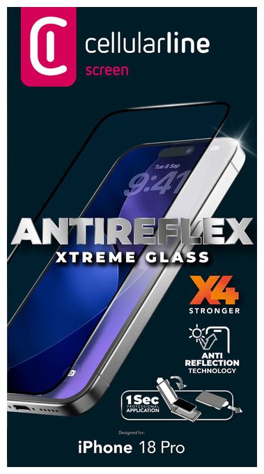 ANTIREFLEX XTREME GLASS - IPHONE 17 PRO / 18 PRO 
