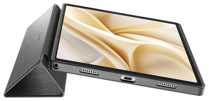 Folio aus Kunstleder für Samsung Galaxy Tab A11+ bis 27,9 cm (11") Stoßfest, Kratzresistent (Schwarz) Compact 