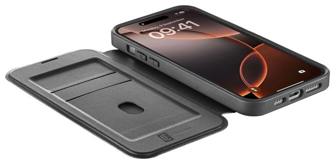 Folio für Apple iPhone 16 Pro  Daily Mag (Schwarz) 