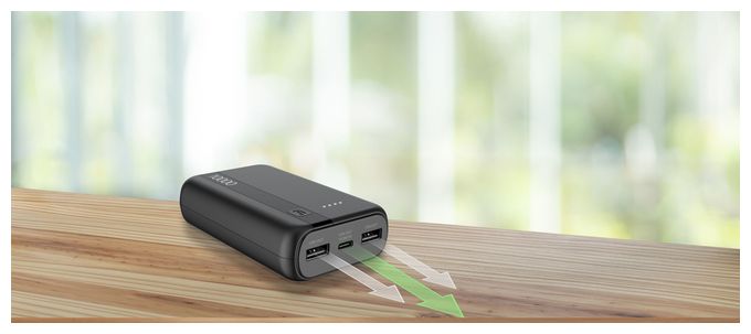 10000 mAh Powerbank USB Typ-C  Entry (Schwarz) 