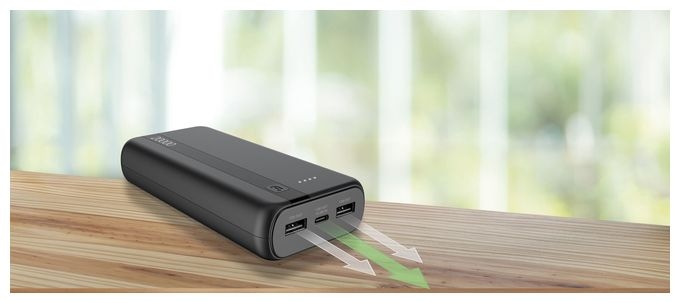 20000 mAh Powerbank USB Typ-C  Entry (Schwarz) 