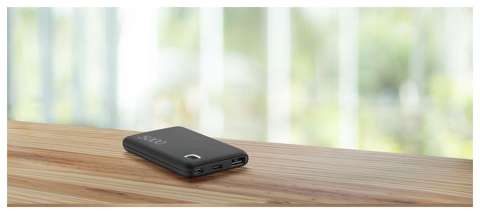 5000 mAh Powerbank Micro-USB + USB Type-C  Essence (Schwarz) 