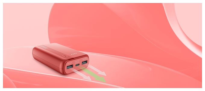 10000 mAh Powerbank USB Typ-C  Essential (Rot) 