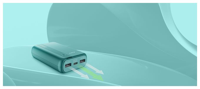 10000 mAh Powerbank USB Typ-C  Essential (Blau) 